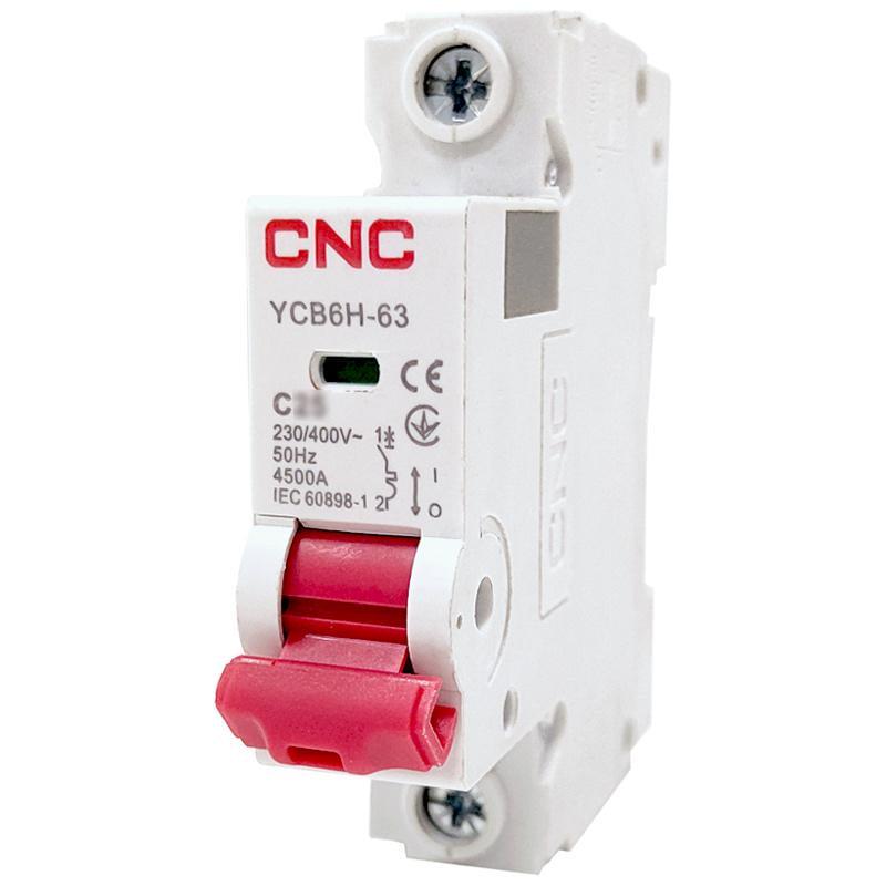 Автоматический выключатель модульный CNC YCB6H-63 1Р 4,5 кА тип-B 25А (Б00030557)