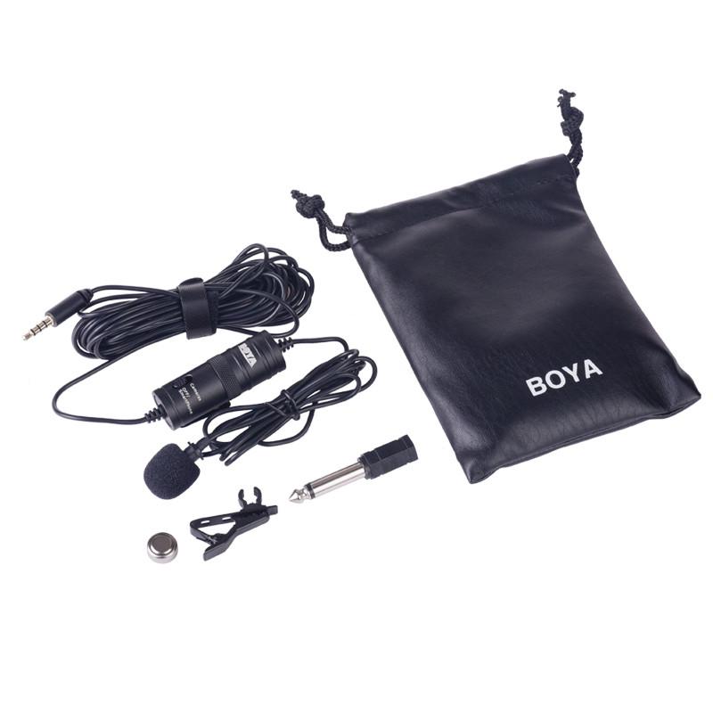 Петличный микрофон Boya BYM1 с меховой ветрозащитой - фото 4