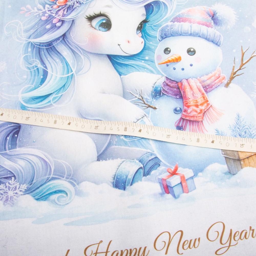 Тканина декоративна скатертна бавовна різдвяний принт 230 гр/м2 150 см (27031) - фото 4