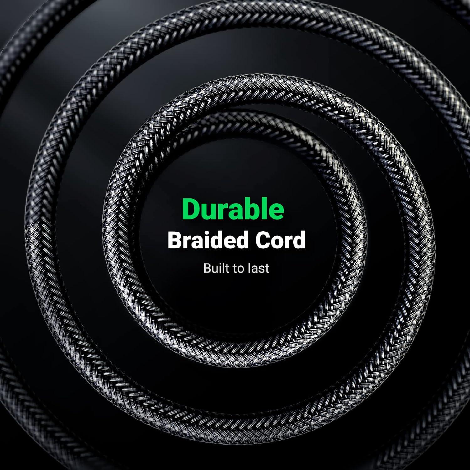 Кабель UGREEN 6.5 мм Jack-3.5 мм minijack HiFi стерео AUX на 6.35 мм нейлонове обплетення TRS 1 м Чорний (10625) - фото 6 Кабель UGREEN 6.5 мм Jack-3.5 мм minijack HiFi стерео AUX на 6.35 мм нейлонове обплетення TRS 1 м Чорний (10625) - фото 6