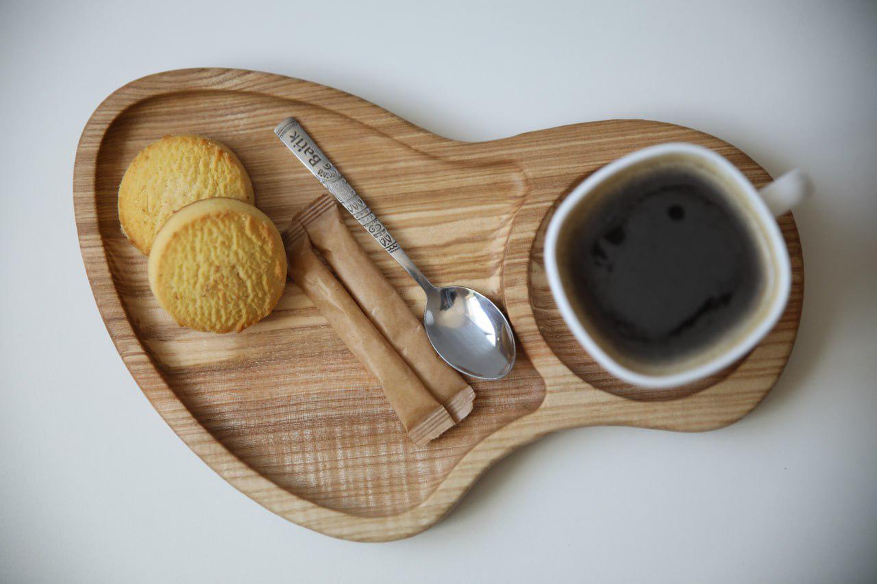 Подставка под чашку К кофе двухсекционная Ясень (WDB-39.1) - фото 7