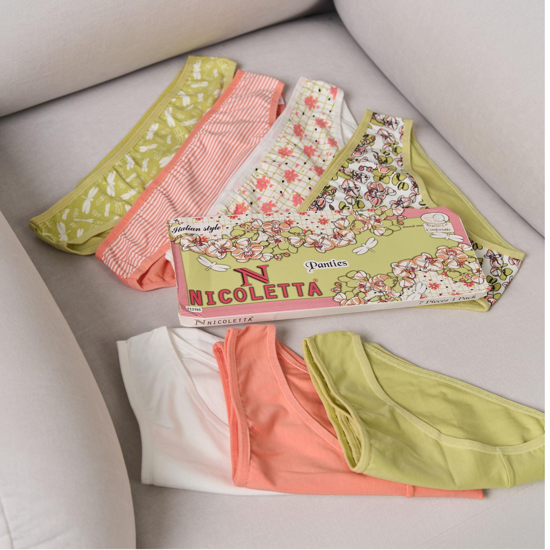 Жіночі трусики Nicoletta сліпи 7 шт. XL Різнокольоровий (12441)