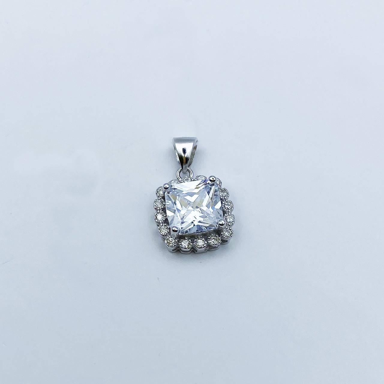 Серебряный кулон с кубическим цирконием 2,2 г (2182386694)