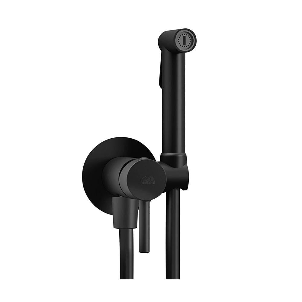 Гигиенический душ Paffoni Tweet Round Brushed ZDUP110NKNSP Black Chrome (36292477)