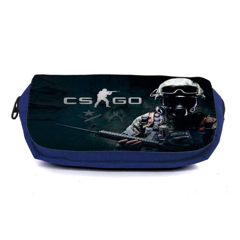 Пенал школьный Контр Забастовка CSGO-0039 Синий (1442383545)