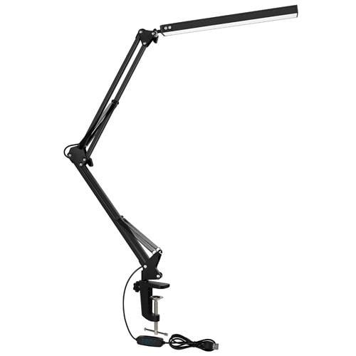 Лампа настільна на струбціні 10 Вт USB Чорний (13464355)