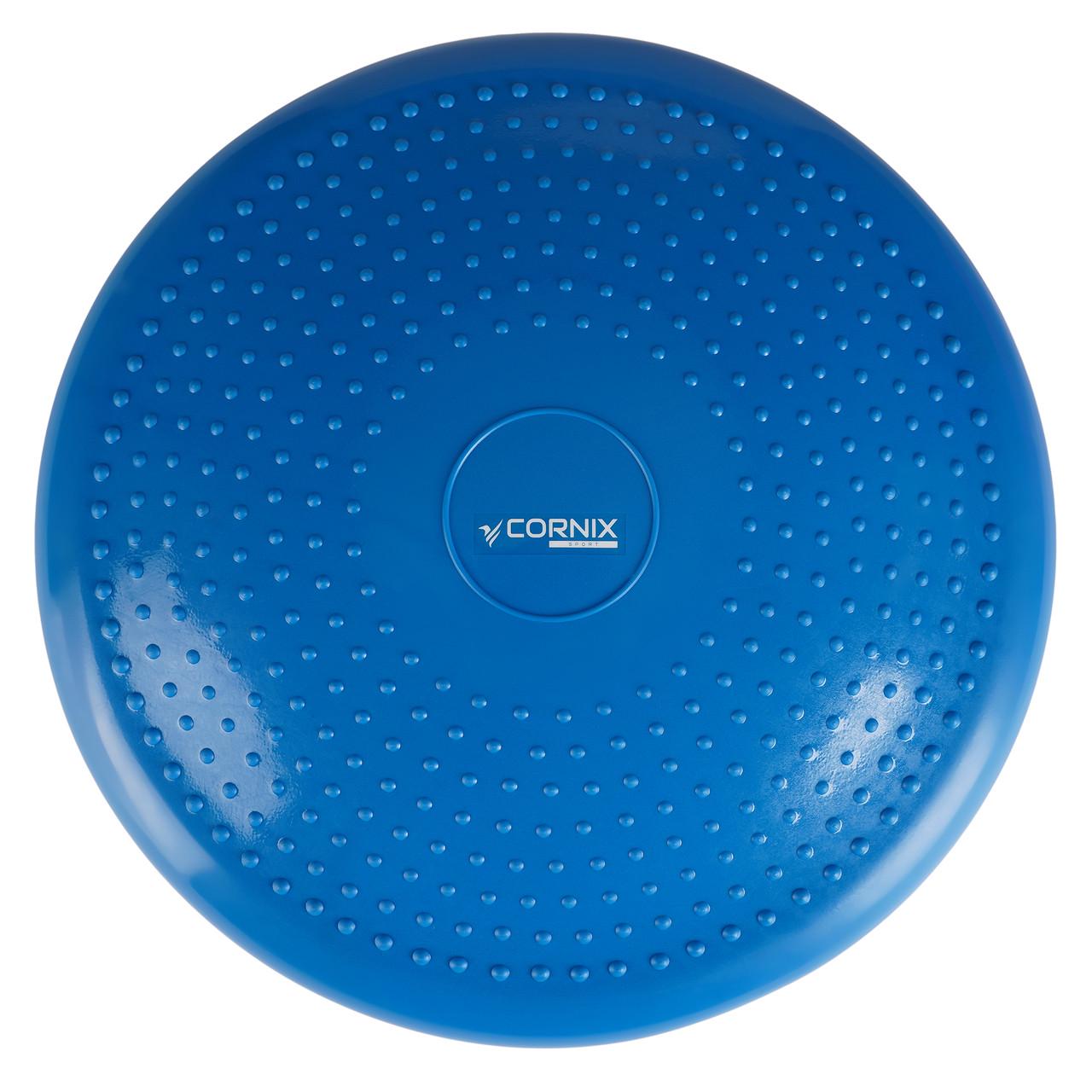 Масажна подушка-диск Cornix балансувальна/сенсомоторна 33 см XR-0054 Blue (2375564342) - фото 3
