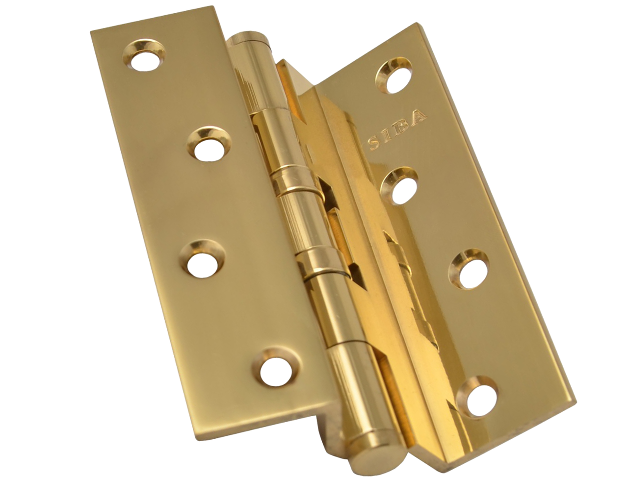 Петля дверна Siba кутова латунна 100 мм Полірована латунь (2BB 4"х3"х3 мм FHP BP CRANK) - фото 2 Петля дверна Siba кутова латунна 100 мм Полірована латунь (2BB 4"х3"х3 мм FHP BP CRANK) - фото 2