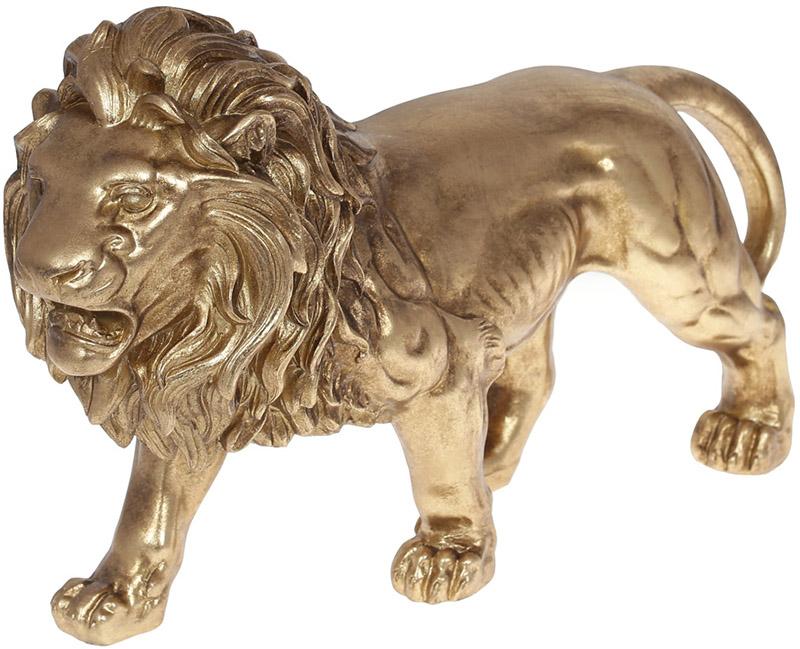 Декоративная статуэтка Царь Зверей 42,8х12,8х25 см полистоун Золото (BD-450-885)