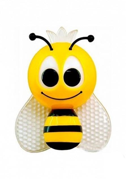 Ночник Lemanso Пчелка 4LED RGB с сенсором от розетки Желтый (NL162)