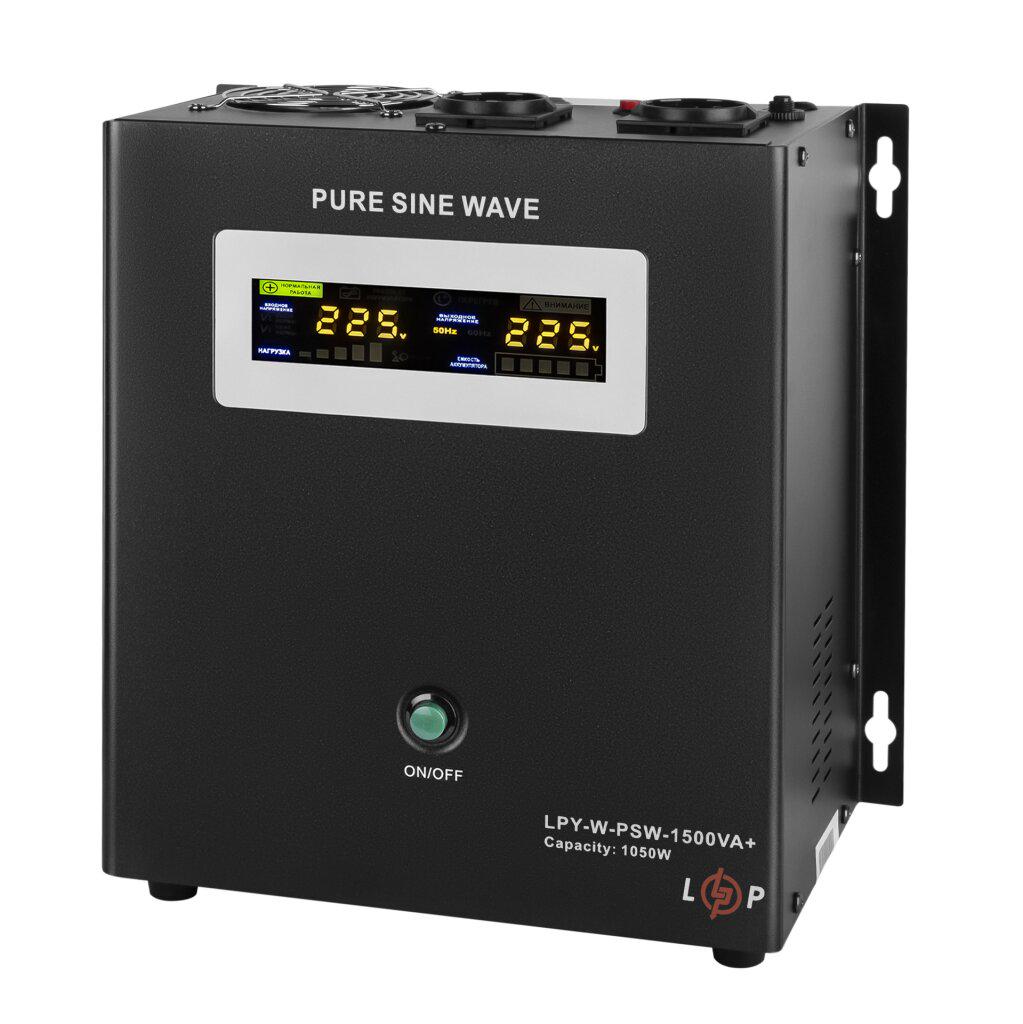 Джерело безперебійного живлення LogicPower LPY-W-PSW-1500VA+ 1050 Вт 24В 140-275V LCD (24108552) - фото 3 Джерело безперебійного живлення LogicPower LPY-W-PSW-1500VA+ 1050 Вт 24В 140-275V LCD (24108552) - фото 3