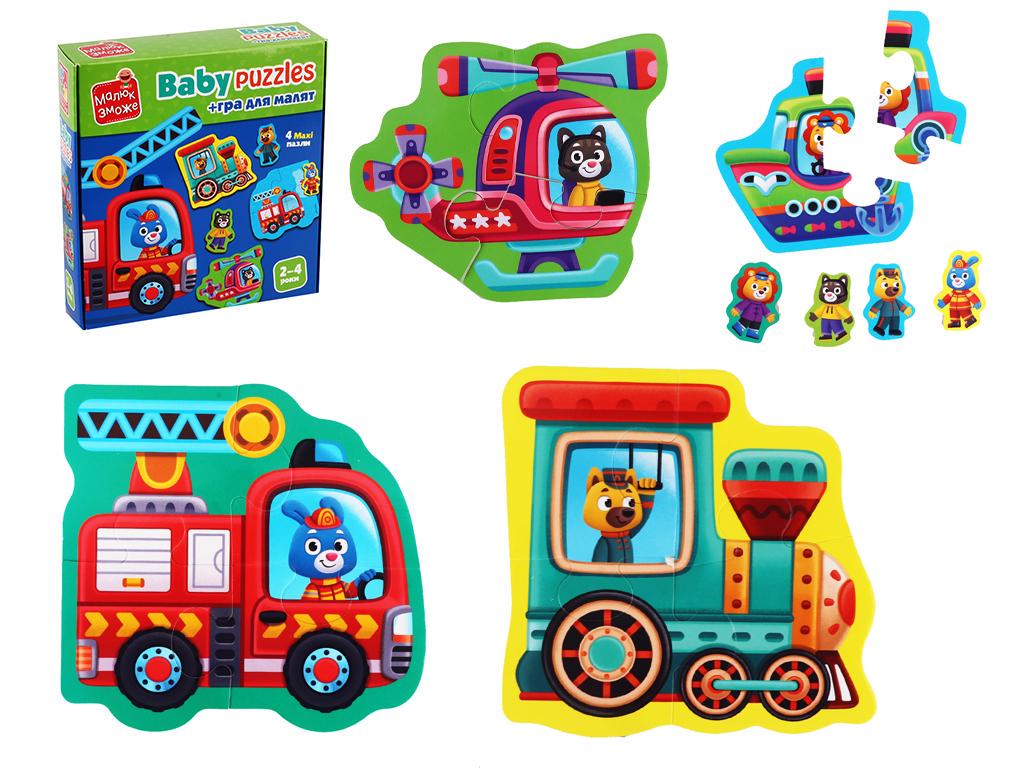 Пазли картонні з грою. Транспорт. Тварини (MTT-180545) Пазли картонні з грою. Транспорт. Тварини (MTT-180545)