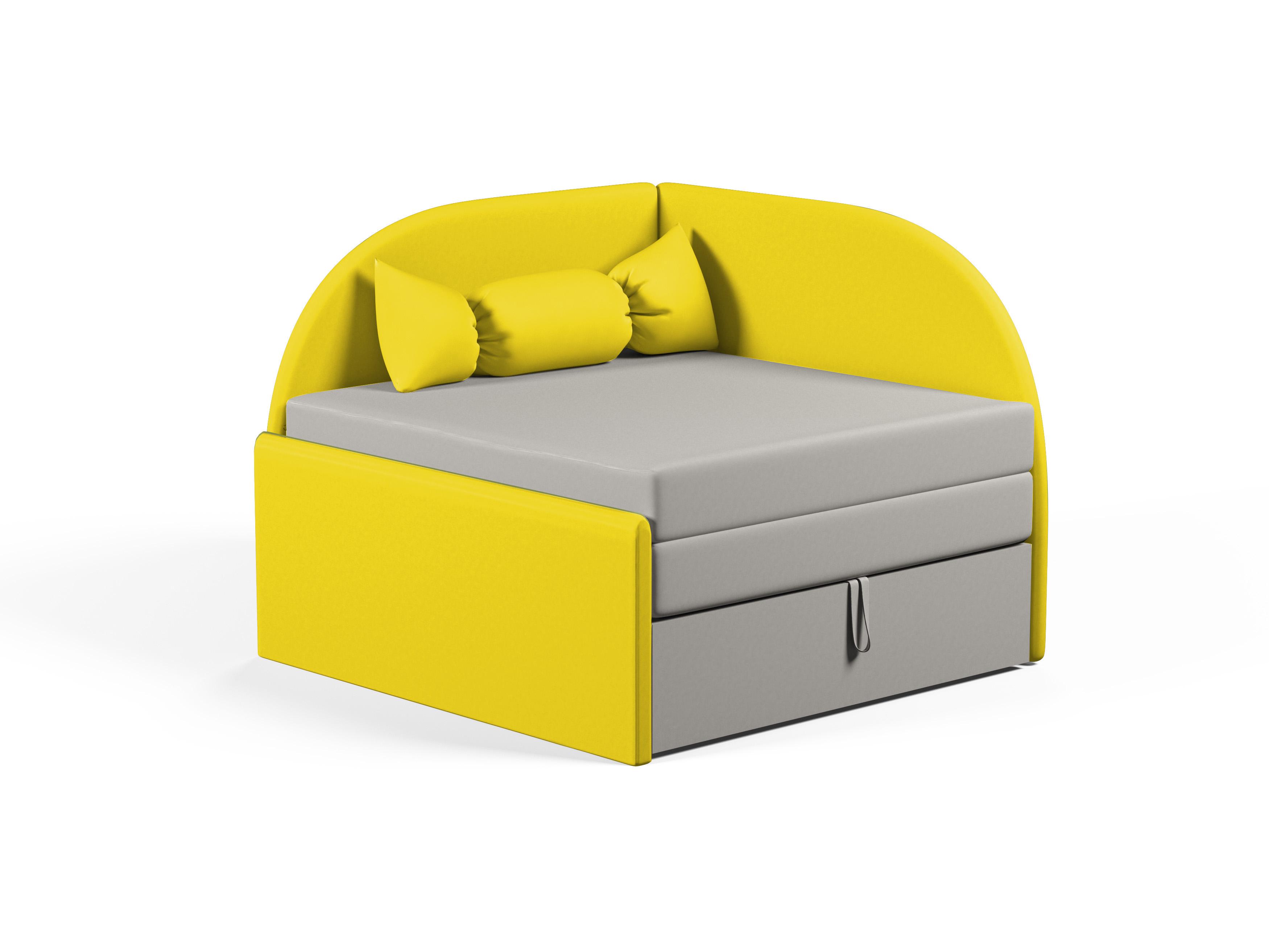 Диван-мини раскладной Viorina-Deko Etna Малютка 05 ЛДСП/ткань Желтый