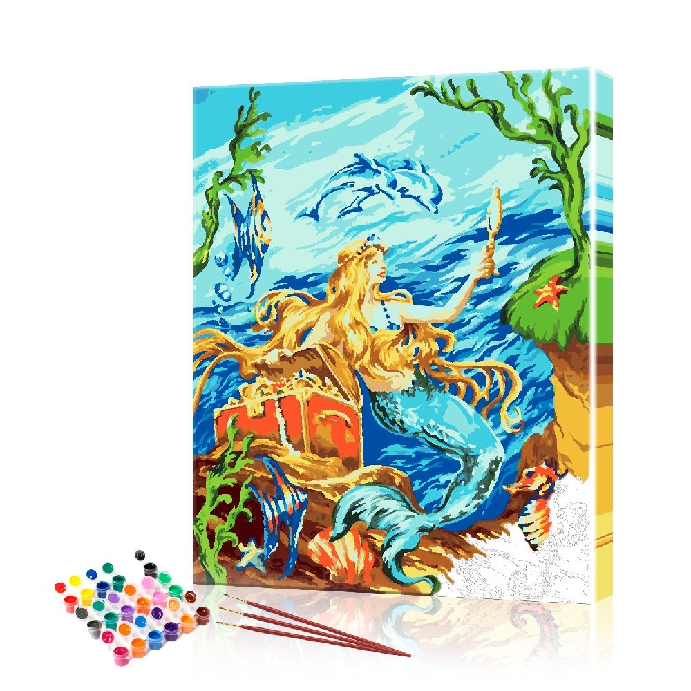 Картина по номерам ArtSale Русалка PBN0685 40х50 см