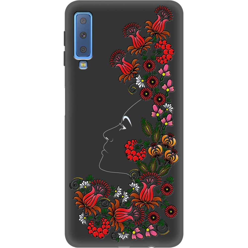 Чехол Boxface Samsung A750 Galaxy A7 2018 3D Ukrainian Muse Черный силикон (35481-bk64-35597)