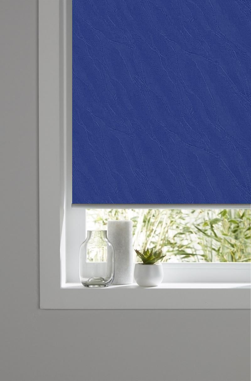 Рулонная штора NewTex Вода 42,5х165 см Синий (2090) - фото 3