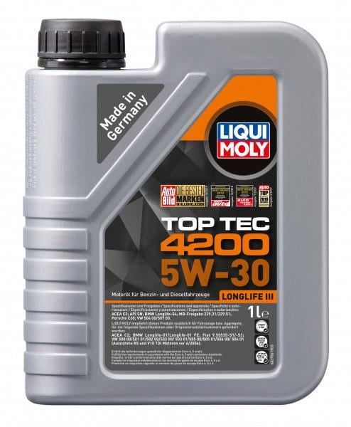 Мастило моторне Liqui Moly 3706 Top Tec 4200 5W-30 1 л (00111)