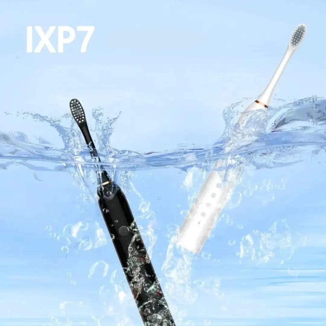 Електрична зубна щітка ультразвукова 6 режимів IPX7 зі швидкою зарядкою USB Білий (2506952521) - фото 6 Електрична зубна щітка ультразвукова 6 режимів IPX7 зі швидкою зарядкою USB Білий (2506952521) - фото 6