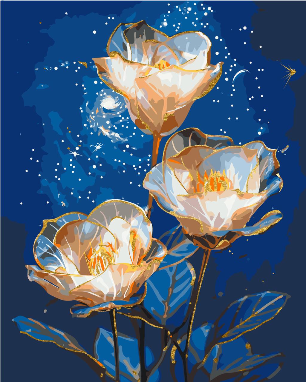 Картина по номерам ORIGAMI Космические астромерии с красками металлик 40х50 см (LW3337)