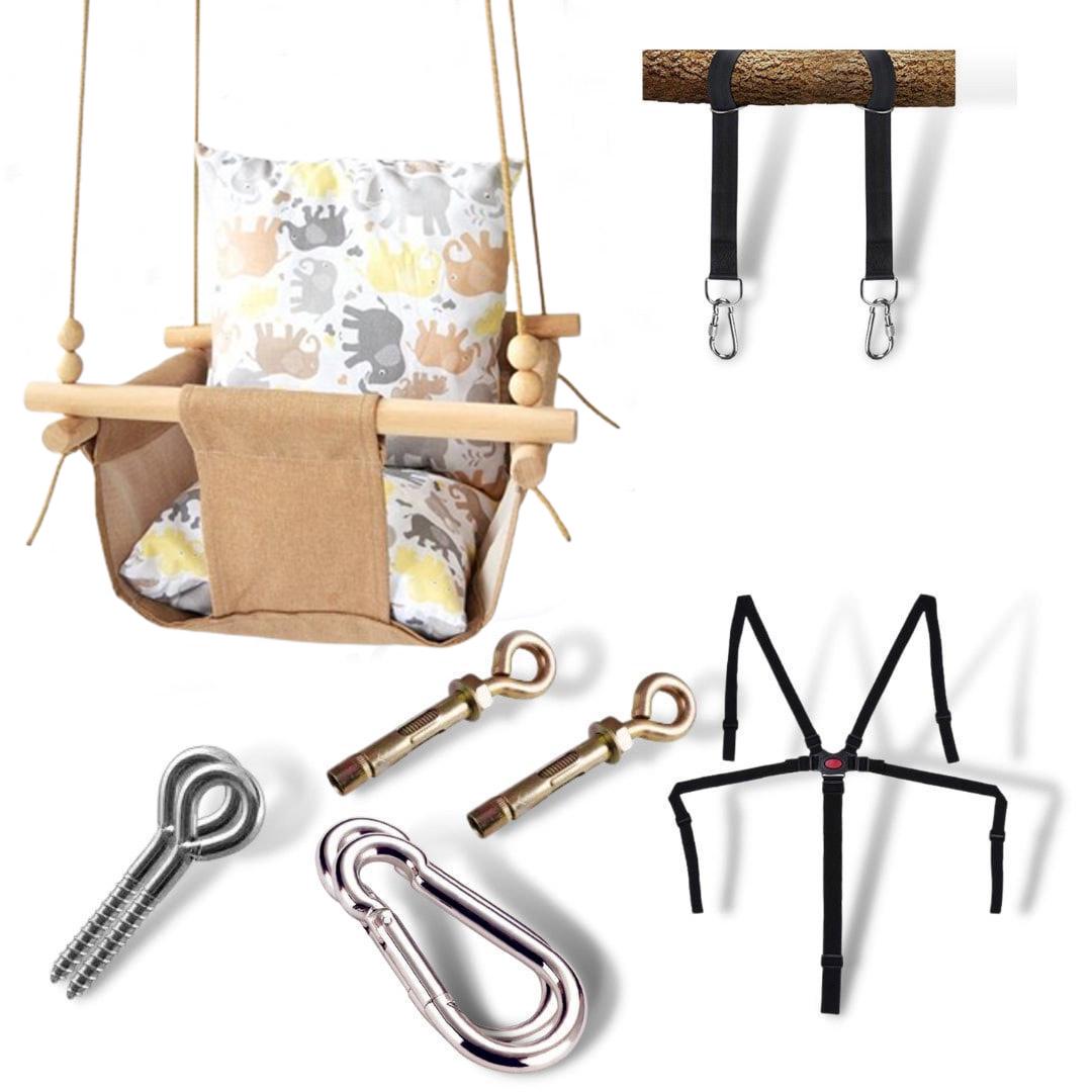 Дитяча гойдалка Infancy Слоники Бежевий (10142296)