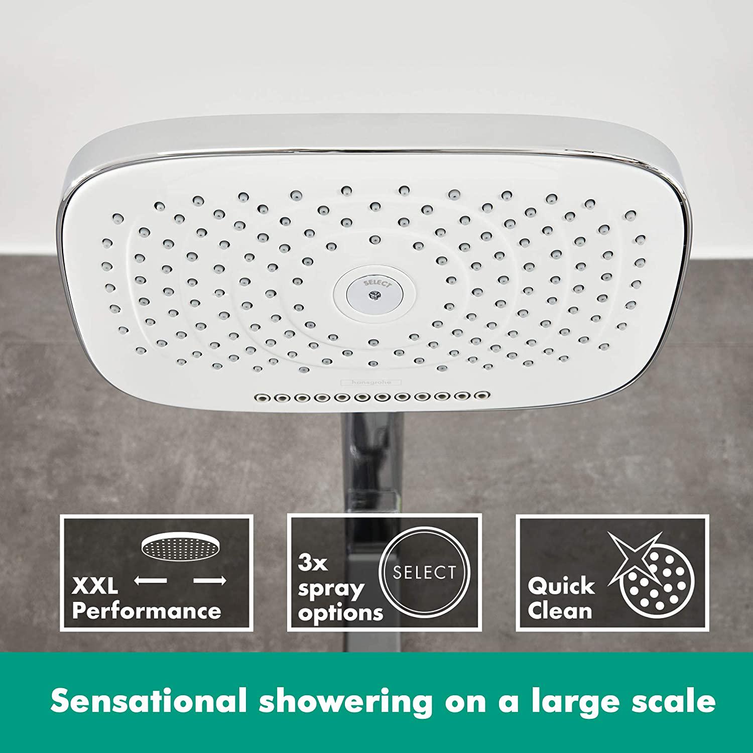 Душова система з термостатом Hansgrohe Raindance Select E 27127000 Хром (115835) - фото 3