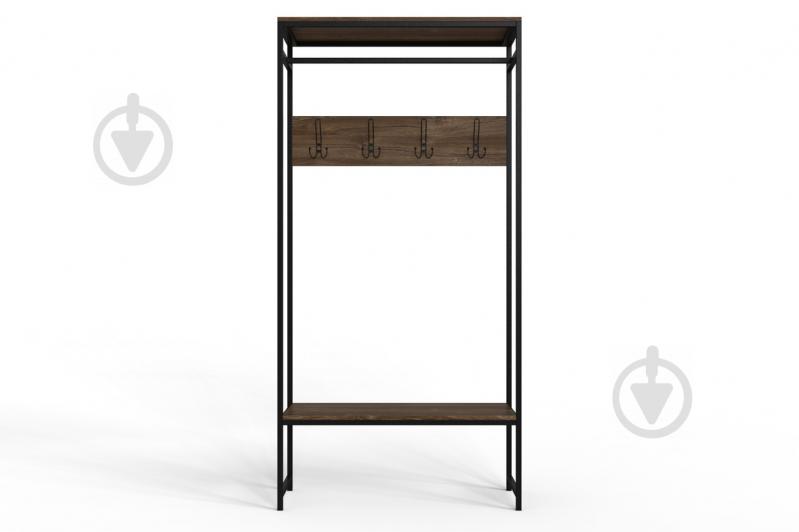 Вешалка напольная Ferrum-decor Трелис 14 180x90x38 см Дуб / Черный (XK00309) Вешалка напольная Ferrum-decor Трелис 14 180x90x38 см Дуб / Черный (XK00309)