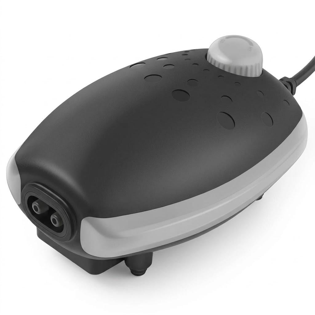 Компресор акваріумний FEDOUR 3 Вт до 450 л до 300 л/год Чорний (10/991)