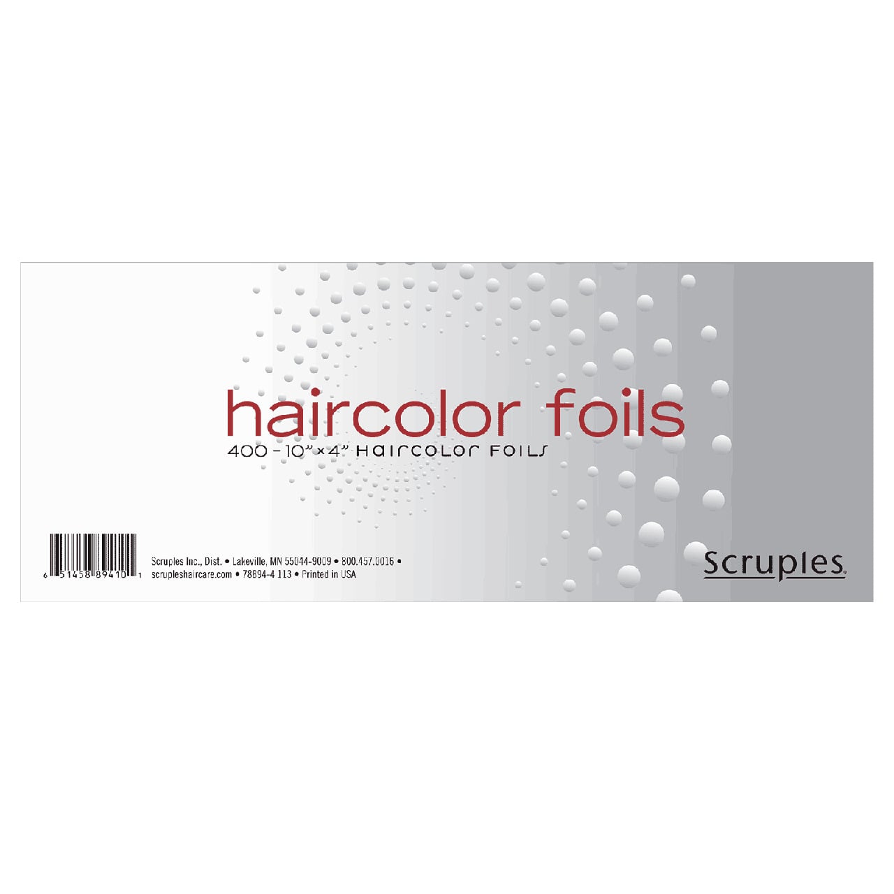Фольга для знебарвлення волосся Scruples Haircolor Foils 10"x4"