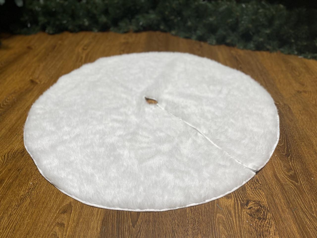 Килимок-спідниця круглий SUNROZ Christmas Tree Skirt під новорічну ялинку 120 см Білий (SUN7910) - фото 4