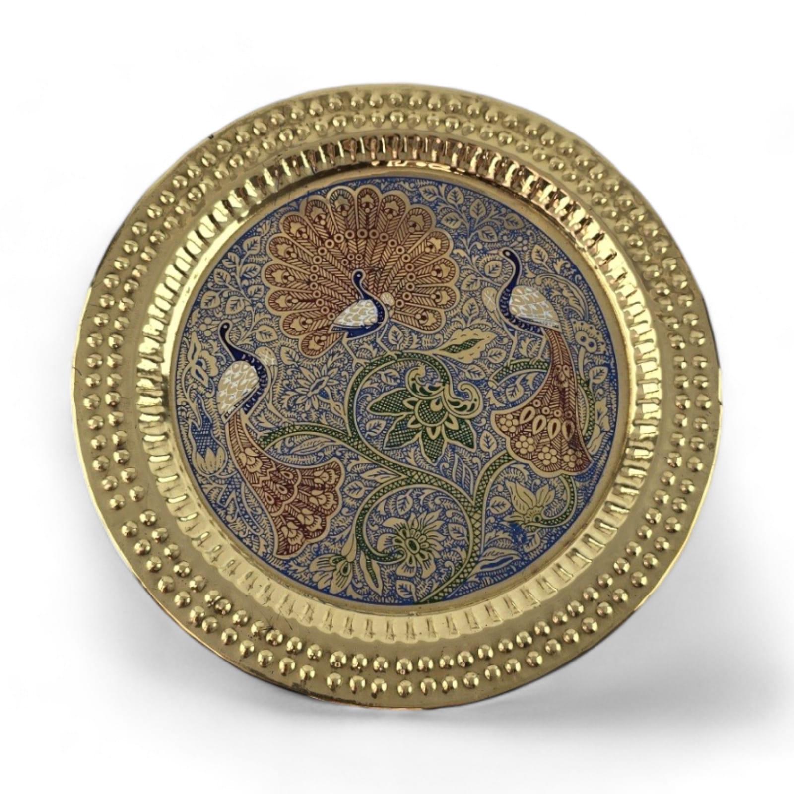 Тарілка настінна d-18,5/h-0,7 см Бронзовий (35215A) Тарілка настінна d-18,5/h-0,7 см Бронзовий (35215A)