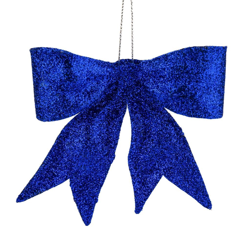Игрушка на елку Elisey Блестящий бантик 11 см Синий (NH-106-K-110)