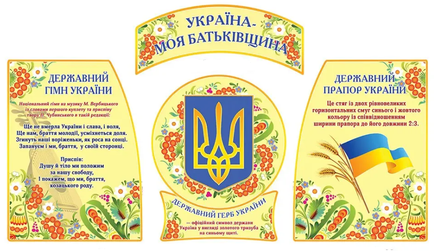 Набір стендів "Україна - моя Батьківщина" Бежевий (д-344586)