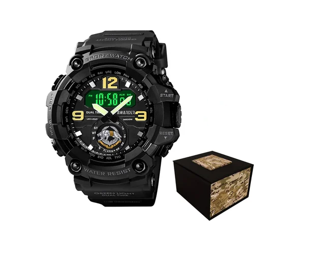 Наручные часы Awarder 004BKSSO ССО с коробкой Черный