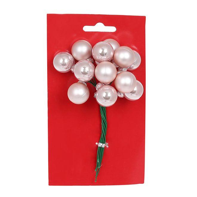 Пучок ягодок Flora 12 шт. Нежно-розовый (12981)