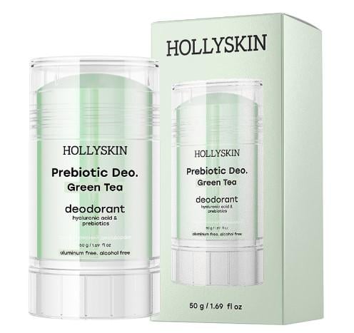 Дезодорант с гиалуроновой кислотой и пребиотиками HOLLYSKIN Prebiotic Deo Green Tea 50 г