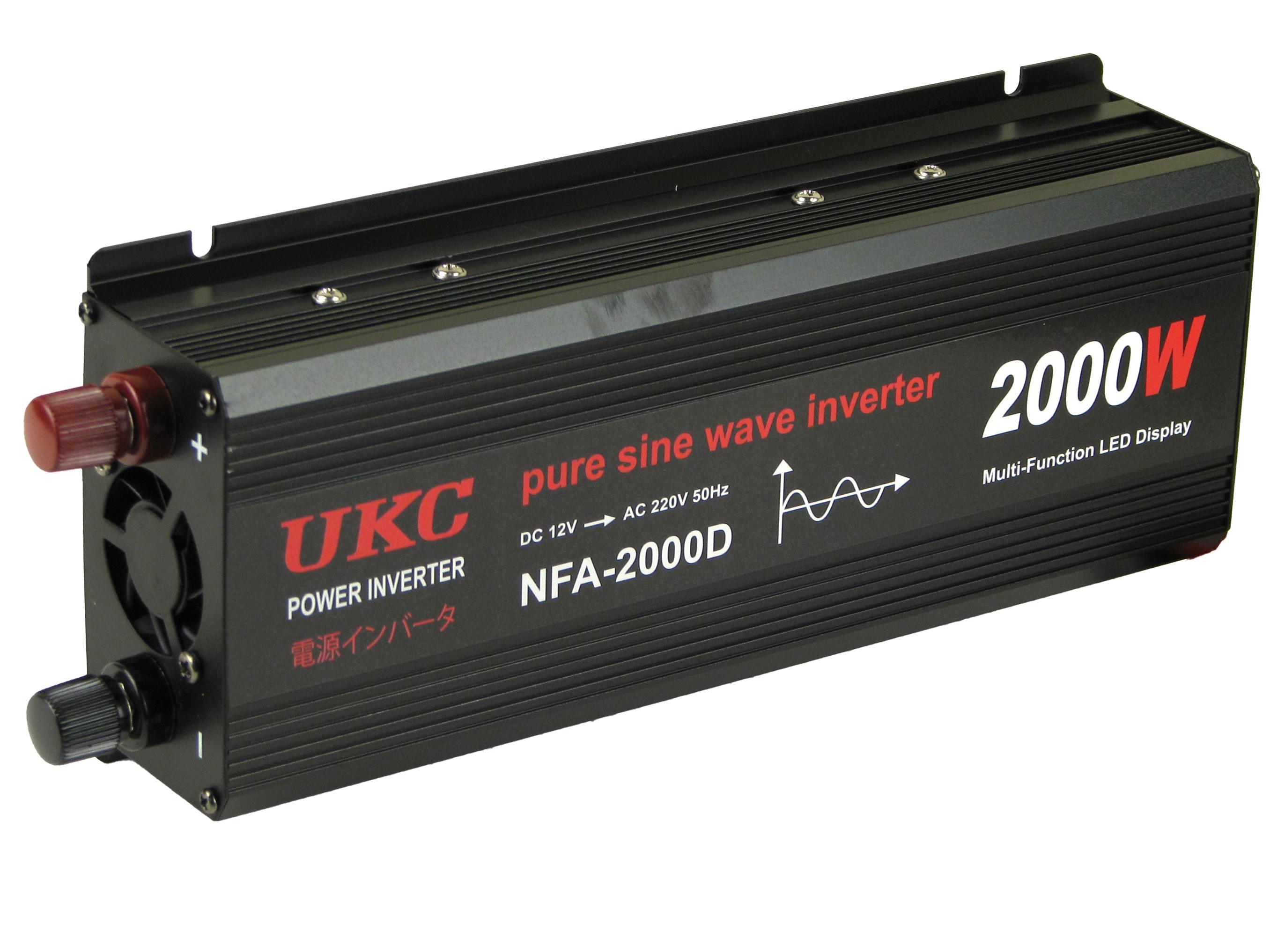 Инвертор с чистой синусоидой UKC NFA-2000D 12-220V Инвертор с чистой синусоидой UKC NFA-2000D 12-220V