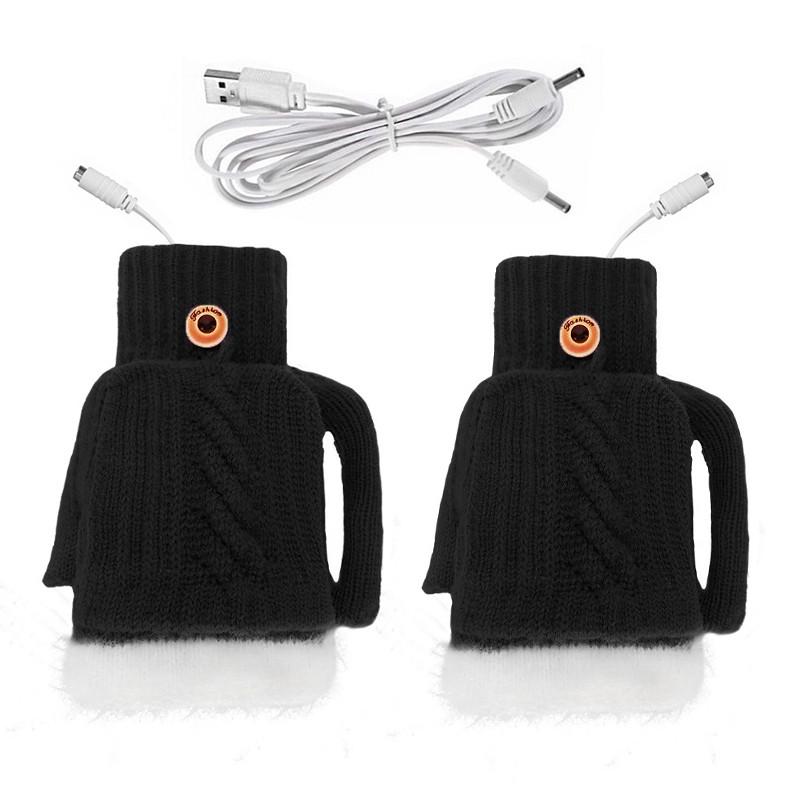 Рукавички зимові жіночі Lesko G-12 USB з підігрівом Black (24366690)