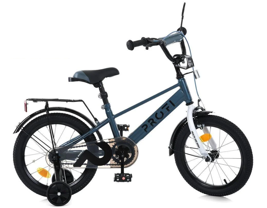 Детский велосипед Profi 16" с багажником Хаки (MB 16023-1)