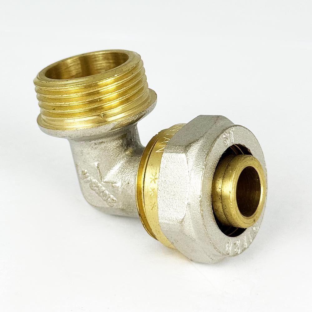 Кут із зовнішнім різьбленням з проточкою SANTAN 20х3/4" (44506) - фото 2 Кут із зовнішнім різьбленням з проточкою SANTAN 20х3/4" (44506) - фото 2