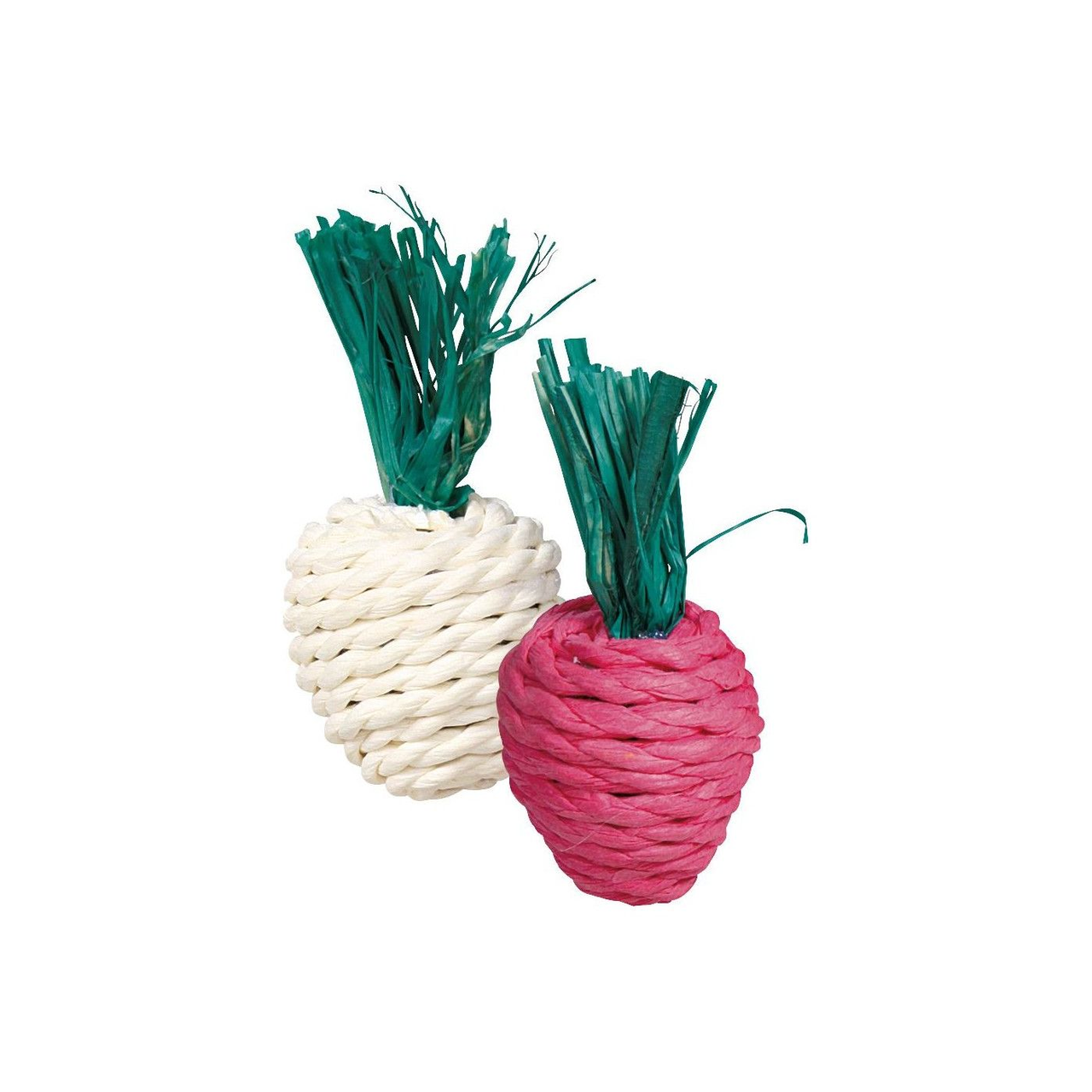 Игрушка для грызунов Trixie Редис натуральные материалы 8 см набор 2 шт. (4011905061931)