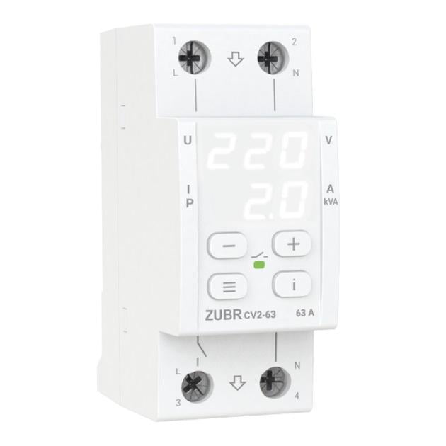 Реле напряжения ZUBR CV2-63 (18003767) - фото 1 Реле напряжения ZUBR CV2-63 (18003767) - фото 1