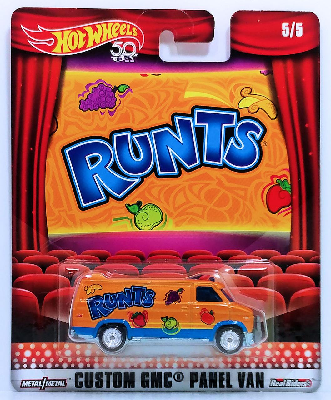 Іграшкова машинка Hot Wheels Premium Custom GMC Panel Van 2018 Nestle Pop Culture 5/5 Runts (FKY24)