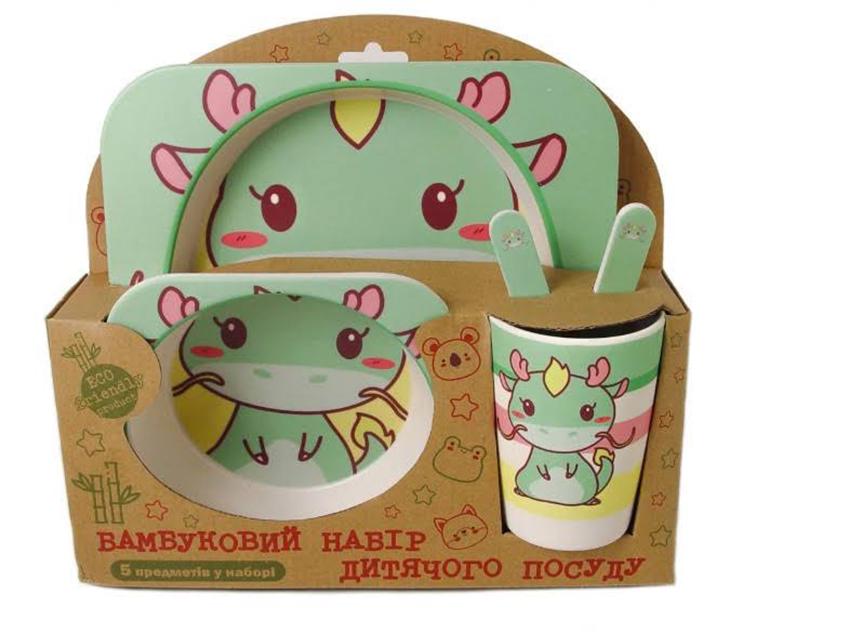 Набор детской керамической посуды SNT Дракончик 3 предмета (MMS-MH-2770-17)