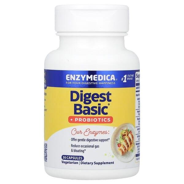 Ферменти із пробіотиками Enzymedica Digest Basic/Probiotics 30 капс. (1600)