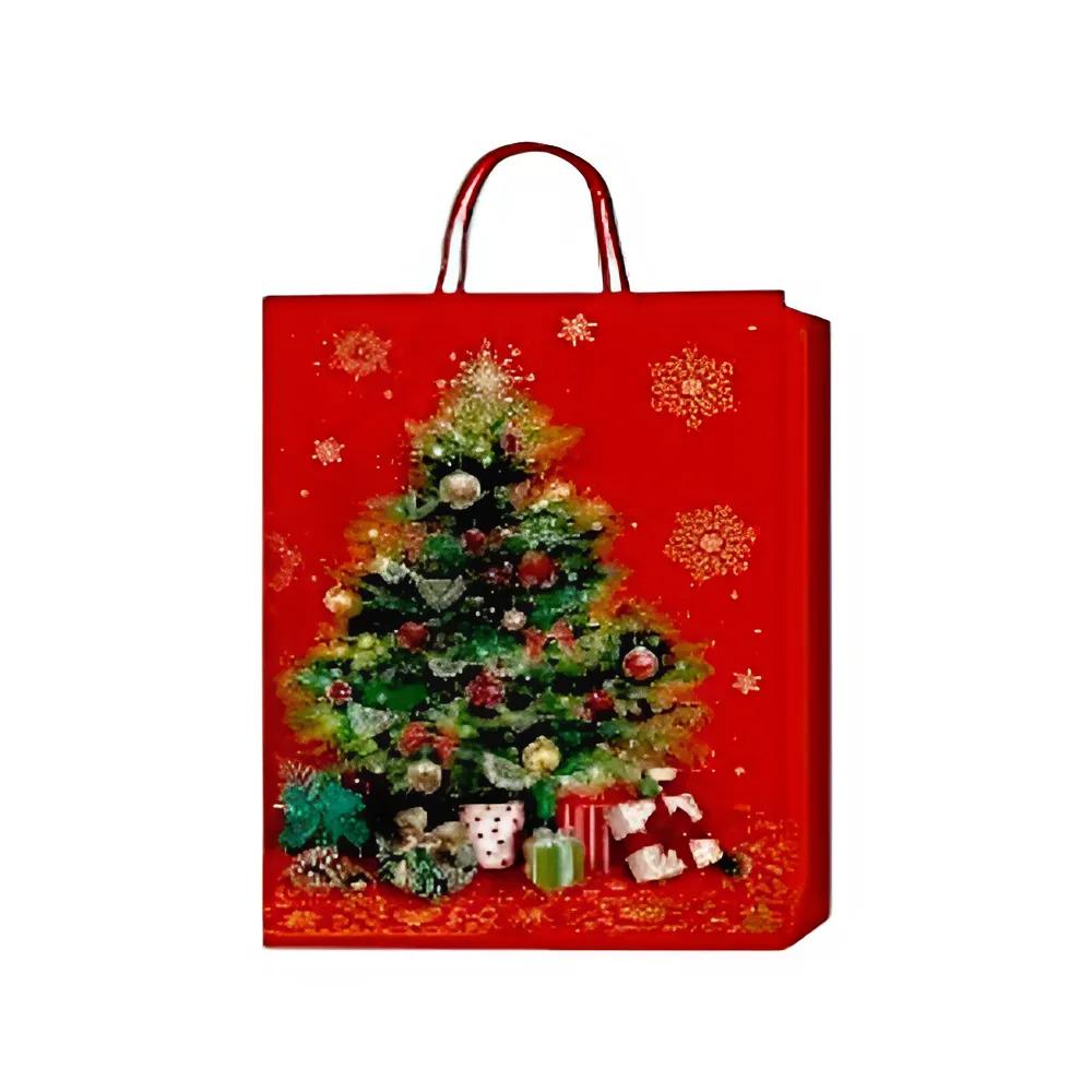 Подарунковий пакет Stenson R32996-S Christmas presents 18х23х8 см (23159894)
