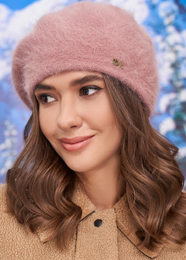 Берет женский Braxton Эстель темная Пудровый (405W) - фото 1 Берет женский Braxton Эстель темная Пудровый (405W) - фото 1