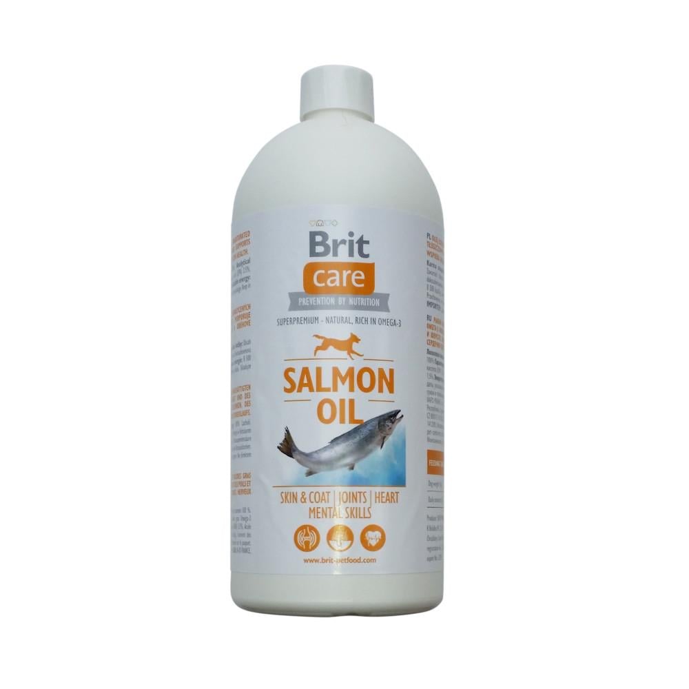 Масло лосося для собак Brit Care Salmon Oil 1 л (101117/442868) - фото 1