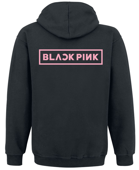Толстовка с молнией Logo "BLACK PINK" S Черный (57695) - фото 2 Толстовка с молнией Logo "BLACK PINK" S Черный (57695) - фото 2