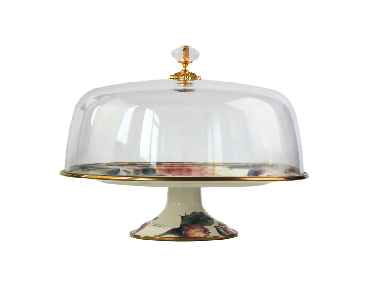 Тортівниця емальована на ніжці 30 см - фото 2