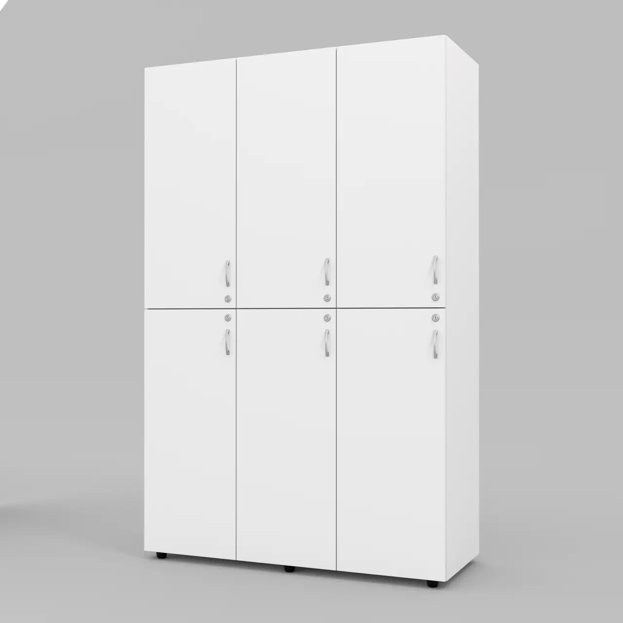 Шкаф для раздевалки Континент ШС 1 120х46,8х190 см Белый 120х46,8х190 см